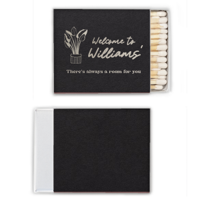 An amazing Welcome To Our Family Name Matchbook is here with welcoming plant graphics! Give your guests a nice surprise and give them a unique detail that they will remember forever! 