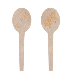 Let your personality shine at the bar with these custom stir sticks. Our Peony graphic is just the right trendy touch to accent your initials. Personalize for a delicate floral statement to your greenery themed bridal shower, engagement party or wedding. 