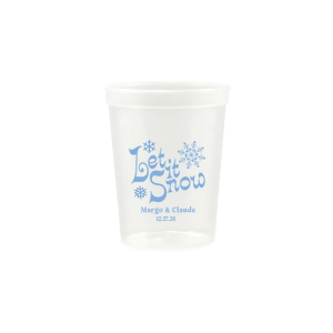 Celebrate the most wonderful time of the year with the Let It Snow Cup. A classic and cheerful design that is sure to warm hearts through the chilly holiday season. Available in a variety of colors and styles to best suit your tastes and needs. 