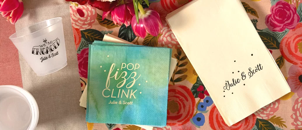 moody color palette watercolor cocktail napkins