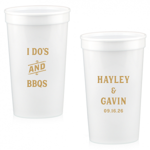 Our custom Cup with Gold Ink Cup Ink Colors has a Accent And 7 graphic and is good for use in Accents, Words, Wedding themed parties and will make your guests swoon. Personalize your party's theme today.