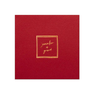 Add a touch of whimsy to your modern wedding with the Kitschy Cocktail Hour Framed Names Napkin. This delightful design features the couple's names in a script reminiscent of handwritten notes, all encased within a square frame for a dash of contemporary elegance.