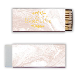 Ignite your gratitude with the Thankful for Someone Special Matchbox. Nestled in an elegant wreath of leafy boughs, declare your thanks—be it a person, place, or feeling. Gift these to kindle warm conversations, sparking memories and appreciation with every flicker of the flame!