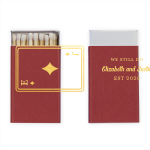 Diamonds Playing Card Anniversary Matchbook