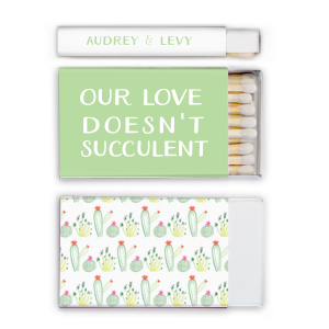 Our personalized White Classic Custom Photo Matchbox with Matte Sage Ink Digital Print Colors and Matte White Ink Digital Print Colors are a must-have for your next event—whatever the celebration!