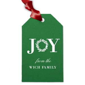Joy Wreath Gift Tag