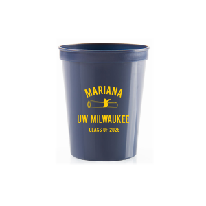 Cap, Gown and Cheers! Celebrate your grad's milestone with the Graduation Diploma Name & Class Cup. This bold design, featuring a proud diploma graphic and the graduate’s name and class year, exudes reverence and accomplishment. Perfect for toasting to their bright future!

