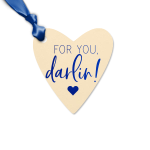 Our personalized Natural Frost White Large Scalloped Gift Tag with Shiny Champagne Foil has a Solid Heart graphic and is good for use in Wedding, Hearts, Anniversary themed parties and are a must-have for your next event—whatever the celebration!