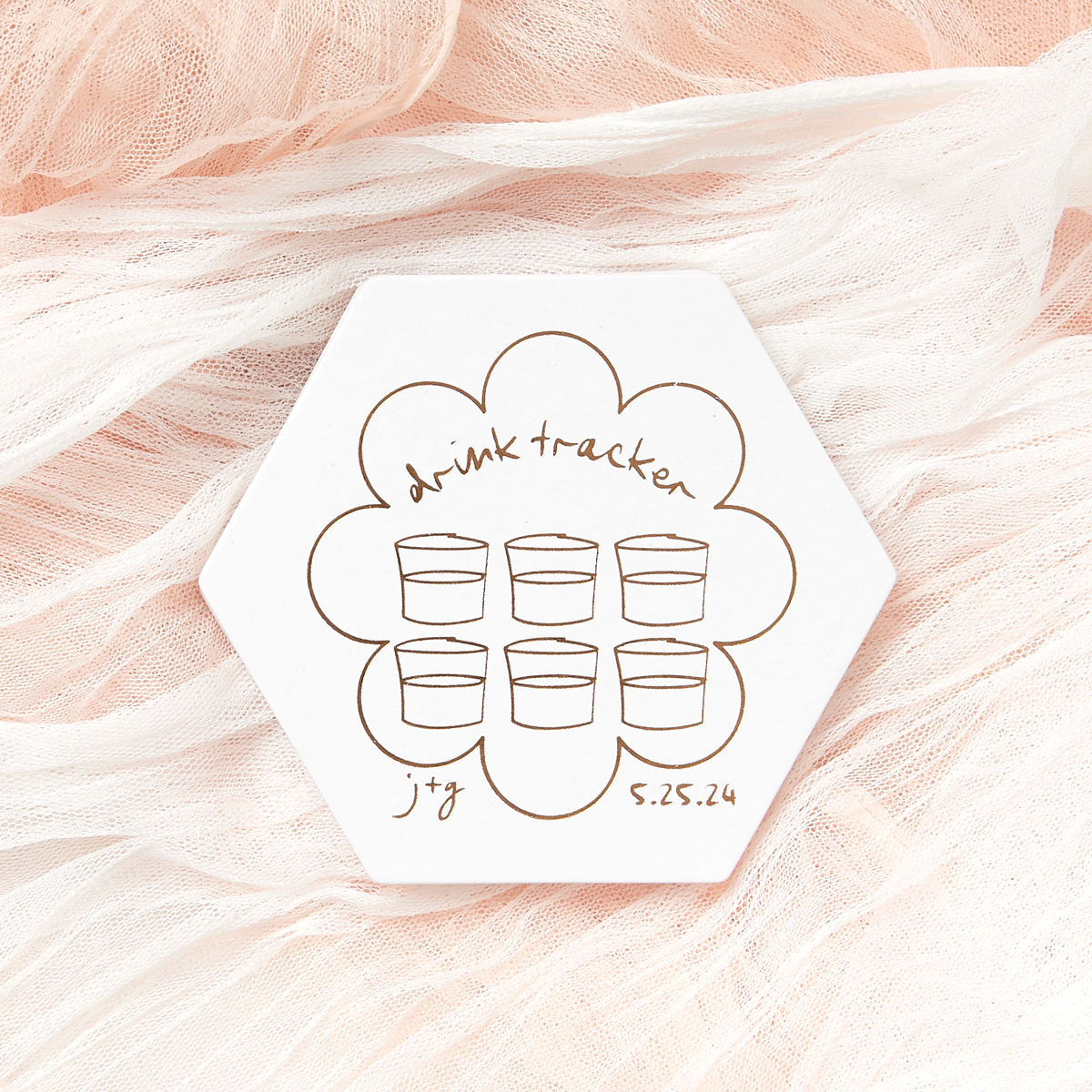 Kitchy Cocktail Hour Drink Tracker Coaster