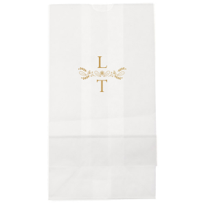Our custom White Party Bag with Satin 18 Kt. Gold Foil has a Sunflower Bouquet graphic and is good for use in Wedding, Anniversary and Home themed parties and couldn't be more perfect. It's time to show off your impeccable taste.