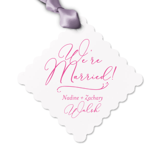 ForYourParty's elegant Natural Clay Gray Luggage Gift Tag with Matte Navy Foil has a Fancy Flourish graphic and is good for use in Accents themed parties and can be customized to complement every last detail of your party.