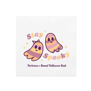 Get groovy and get spooky! The Groovy Ghost Stay Full Color Napkin stylish napkins featuring kooky autumnal colors and cute BFF ghosts are sure to set the vibe at your fabulous fall party.