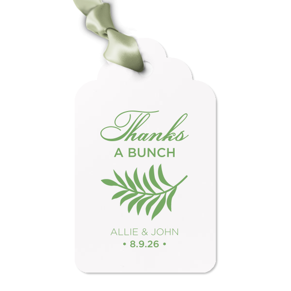Our beautiful custom Stardream Fuschia Arch Gift Tag with Matte White Foil has a Leaves graphic and is good for use in Floral themed parties and will impress guests like no other. Make this party unforgettable.