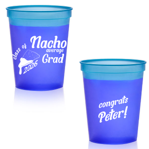 Are you looking for a unique detail that will be complemented the most on your party? Meet our new customizable Nacho Average Graduation Stadium Cup now available and ready for you to pick it up! 