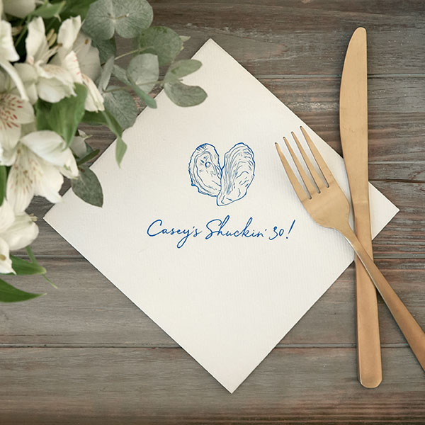 Classic Italian Wedding Oyster Napkin