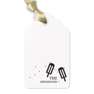 The ever-popular Stardream White Arch Gift Tag with Shiny Convertible Red Foil has a Popsicles graphic and is good for use in Food, Kid Birthday, Birthday themed parties and can be customized to complement every last detail of your party.