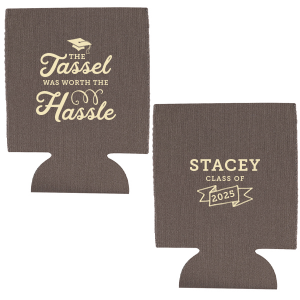 Flat Graduation Koozies | Flat Graduation Can Coolers | For Your Party
