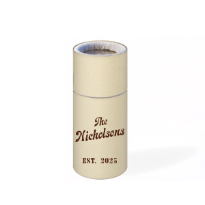 Strike a playful chord with the Retro Family Name & Year Established Match, where the new family name and wedding year shine in a fun, retro-style font. These kitschy matchbooks are the perfect spark for your modern love with a throwback twist.