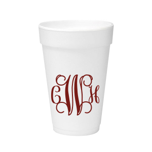Elegance meets artistry with the Vine Monogram Foam Cup. Featuring grand, swirling letters, this cup turns sipping into a sophisticated affair. Perfect for adding a personalized touch to any event, it’s a beautiful blend of charm and class. Cheers to refined celebrations!
