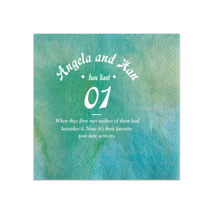 ForYourParty's personalized Spruce Cocktail Napkin with Shiny Green Tea Foil are a must-have for your next event—whatever the celebration!