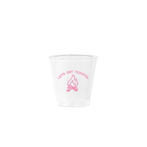 Camp Bachelorette Let's Get Toasted Shot Glass