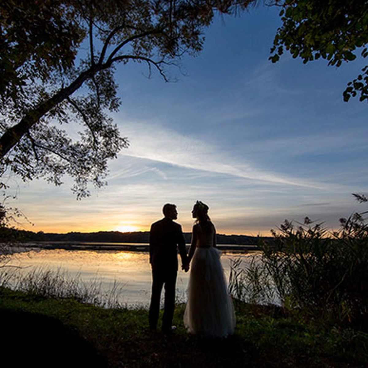 Fall Wedding with Personalized Favors and Napkins