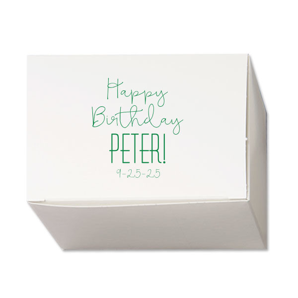 Our custom Linen Eggshell Pyramid Box with Matte Moss Green Foil couldn't be more perfect. It's time to show off your impeccable taste.