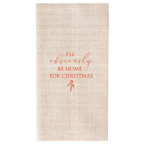 Obviously Home For Christmas Napkin