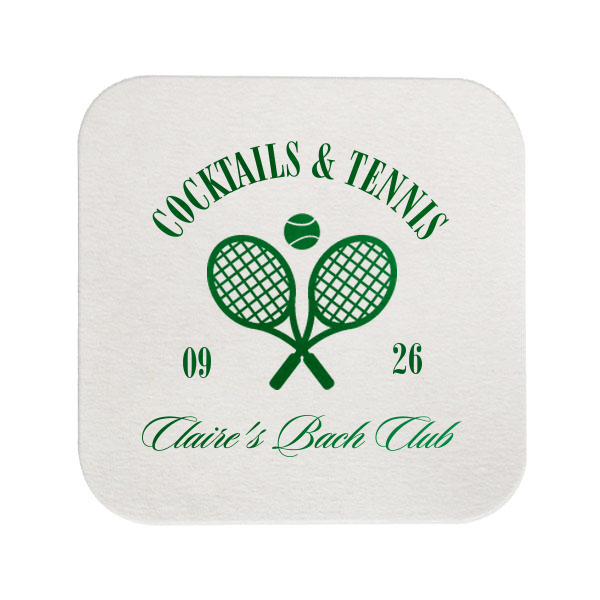 Cocktails & Tennis Coaster