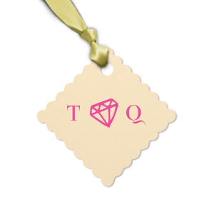 The ever-popular Poptone Dark Olive Round Gift Tag with Matte White Foil has a Diamond graphic and is good for use in Wedding, Bridal Shower, Engagement themed parties and will look fabulous with your unique touch. Your guests will agree!