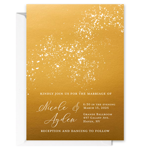 Dark + Cosmic Celestial Invitation
