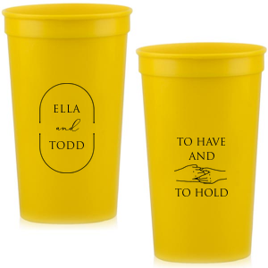 Our Oval Names To Have And To Hold Cupis good for use in Trendy, Wedding themed parties and will look fabulous with your unique touch. Your guests will agree!