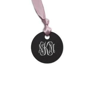 Adorn your gifts with the Elegant Monogram Gift Tag, where regal, scrolling initials form a monogram of distinction. This design exudes sophistication, transforming each present into an extension of refined taste and timeless grace.