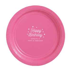 Happy Birthday Confetti Plate