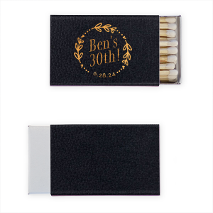 Shine the spotlight on the birthday celebrant with the Birthday Wreath Match. A whimsical wreath of dots and heart-shaped leaves perfectly frames the celebrant's name and age. Add a touch of festive charm to your birthday bash!