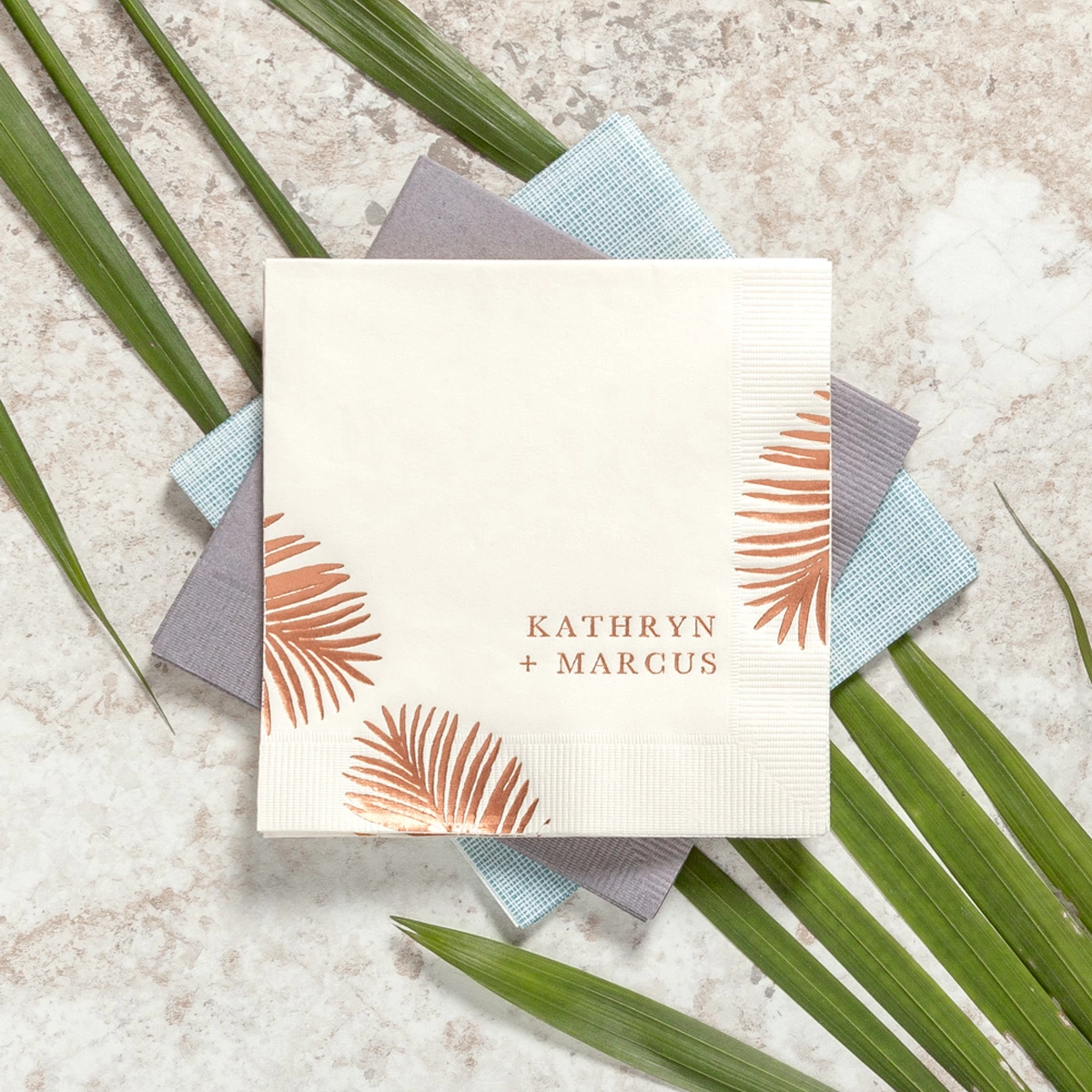 Shop the Backyard Romance Collection Custom Cocktail Napkins