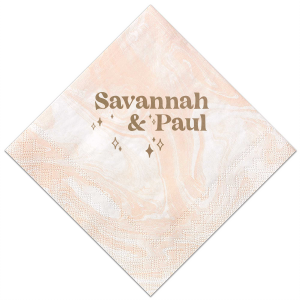 Are you looking for a fantastic napkin that will bring that Retro vibe on your Wedding? We got the perfect solution for you! Now you can put your names on it and you are ready to go! Leave everyone speechless! 