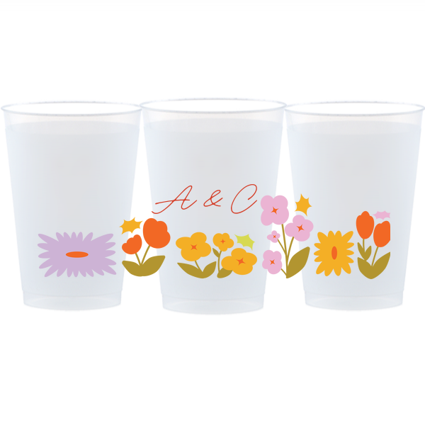 Flower Garden Border Photo Cup