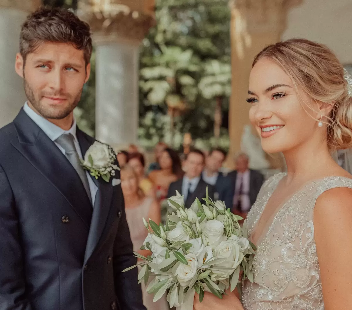 Brie Doffing real wedding photo