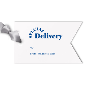 A Special Gift for your loved ones goes together with a special Letterpress Gift Tag and beautiful graphics Special Delivery designed just for you. Surprise your loved ones, leave them speechless!