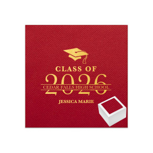 Do you want to bring a retro vibe on someone's party. We got your back! Graduation Banner Napkin Reception Set will come as plus one and leave everyone speechless.