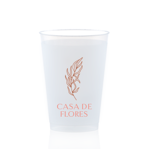 The Elegant Sea Plant Cup is perfect for home entertaining during sunny summer days. The colorful screen-printed design is customizable in your choice of text and colors to best match your next big house-party.