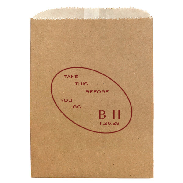 Ringed Couple Initials Bag