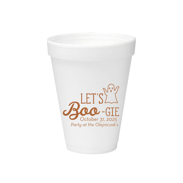 Let's Boo-gie Foam Cup
