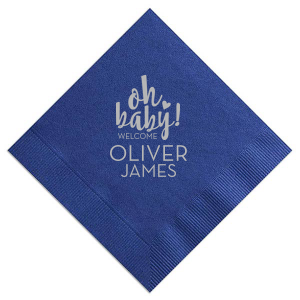 printed napkins baby shower