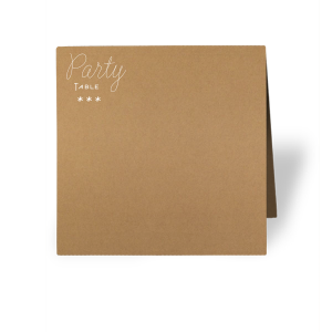 ForYourParty's elegant Stardream Navy Euro Place Card with Matte White Foil can be personalized to match your party's exact theme and tempo.
