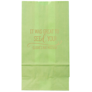 Send guests off with a clever twist using the Seed Gift Bag, where a punny 'SEEd' stands out in distinctive script. A stylish flourish adds charm below, with space to personalize a message that leaves a lasting impression of your event's creativity.