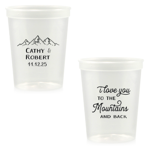 Personalized Hard Plastic Disposable Cups – My Wedding Favors