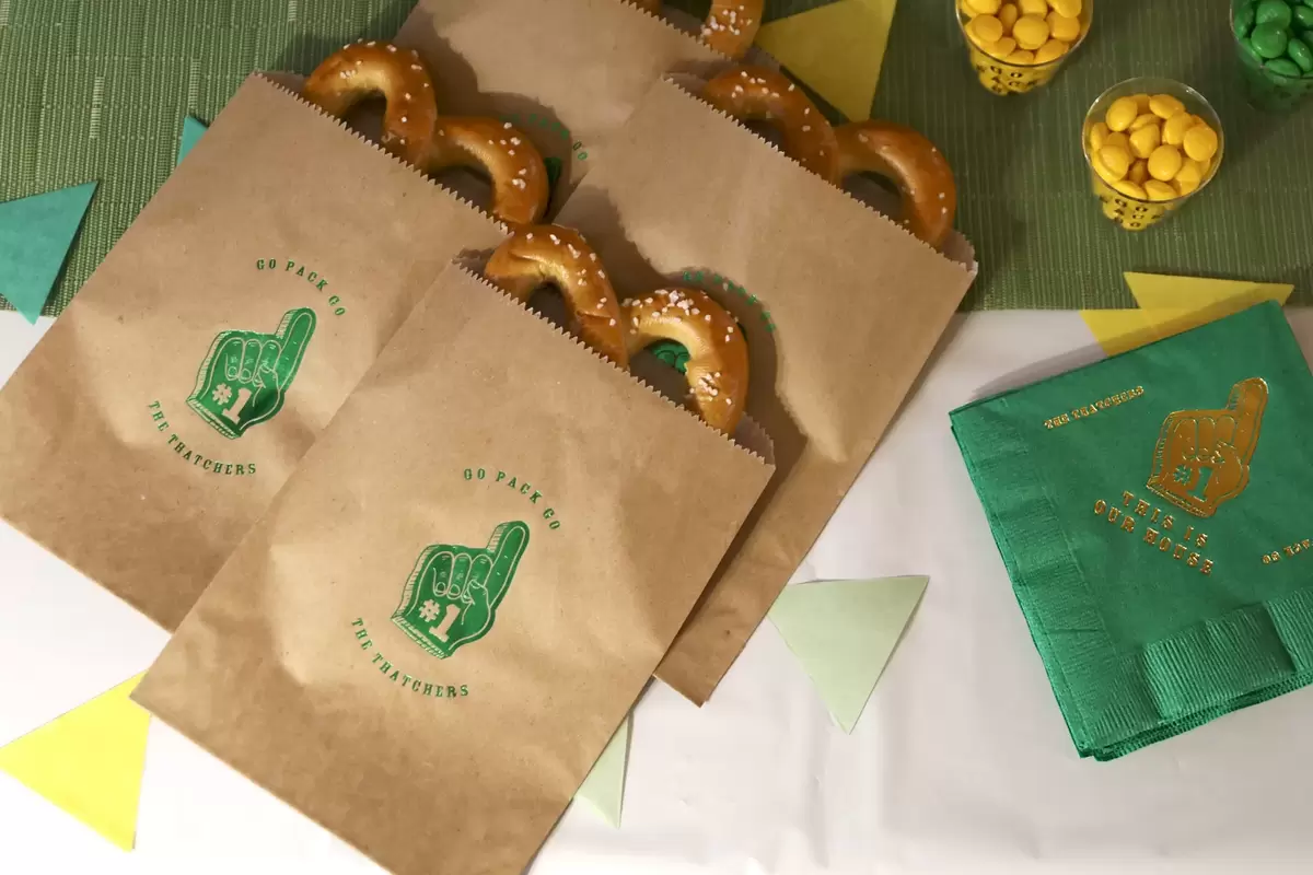 big game popcorn bags