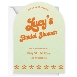 Bridal Shower Foil Stamped Invitations